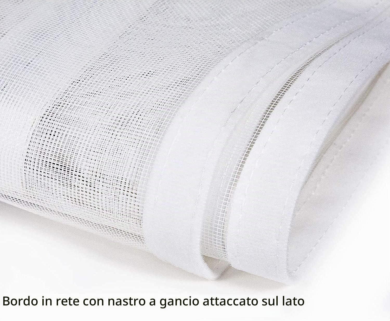 Protezione per Finestre su Misura per Gatti con Chiusura a Zip, Rete Autoadesiva Anti-Zanzare e Insetti, Rete per Finestre Resistente agli Strappi per Gatti e Uccelli