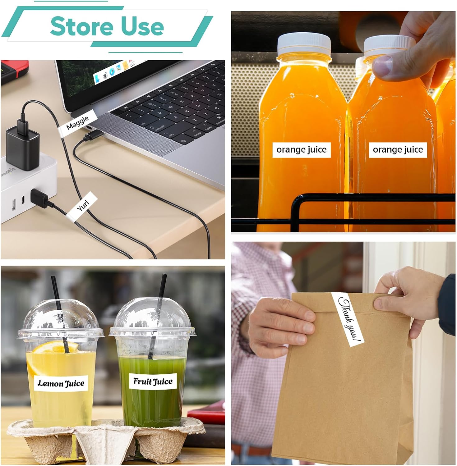 NineLeaf 10 Pack Black on White Flexible Nylon Compatible for Dymo Rhino 18488 12mm 1/2'' Label Tape Replacement with Industrial Rhino Pro 1000 3000 5200 4200 Label Makers