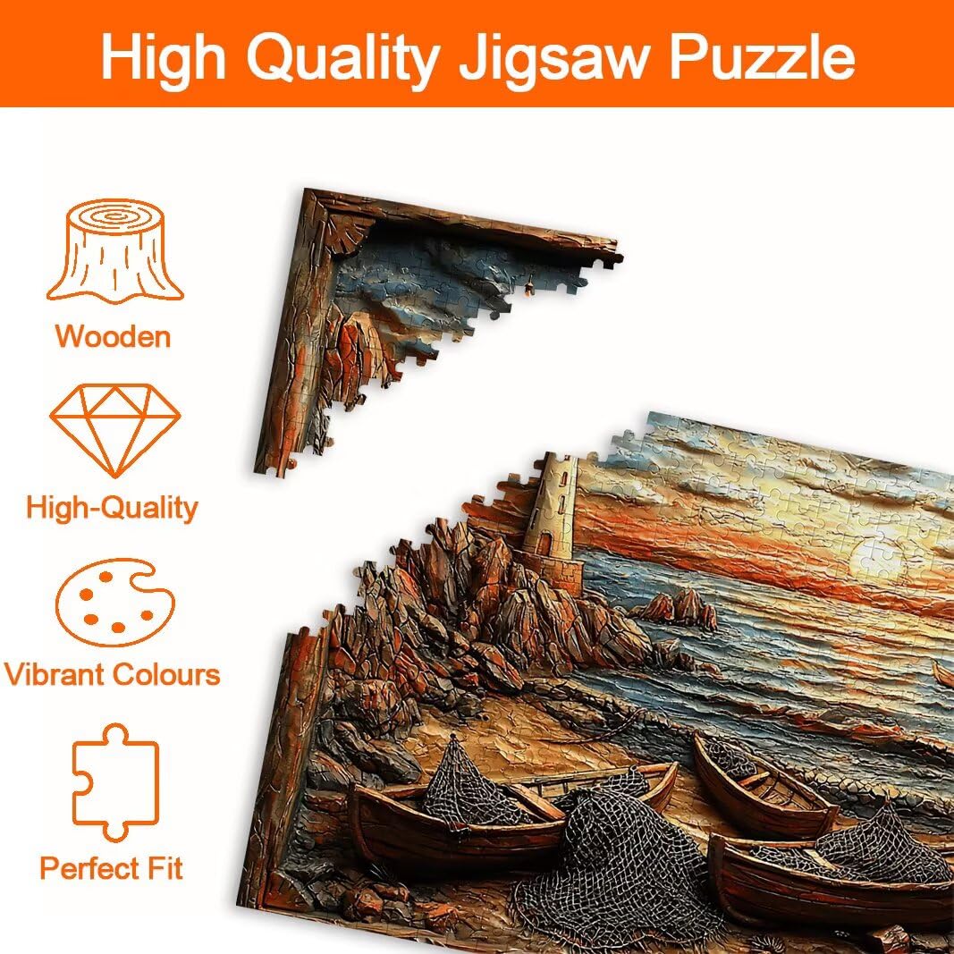 Puzzle Strand, Puzzle 1000 Teile Erwachsene, Klassische Puzzles, Deko -8641