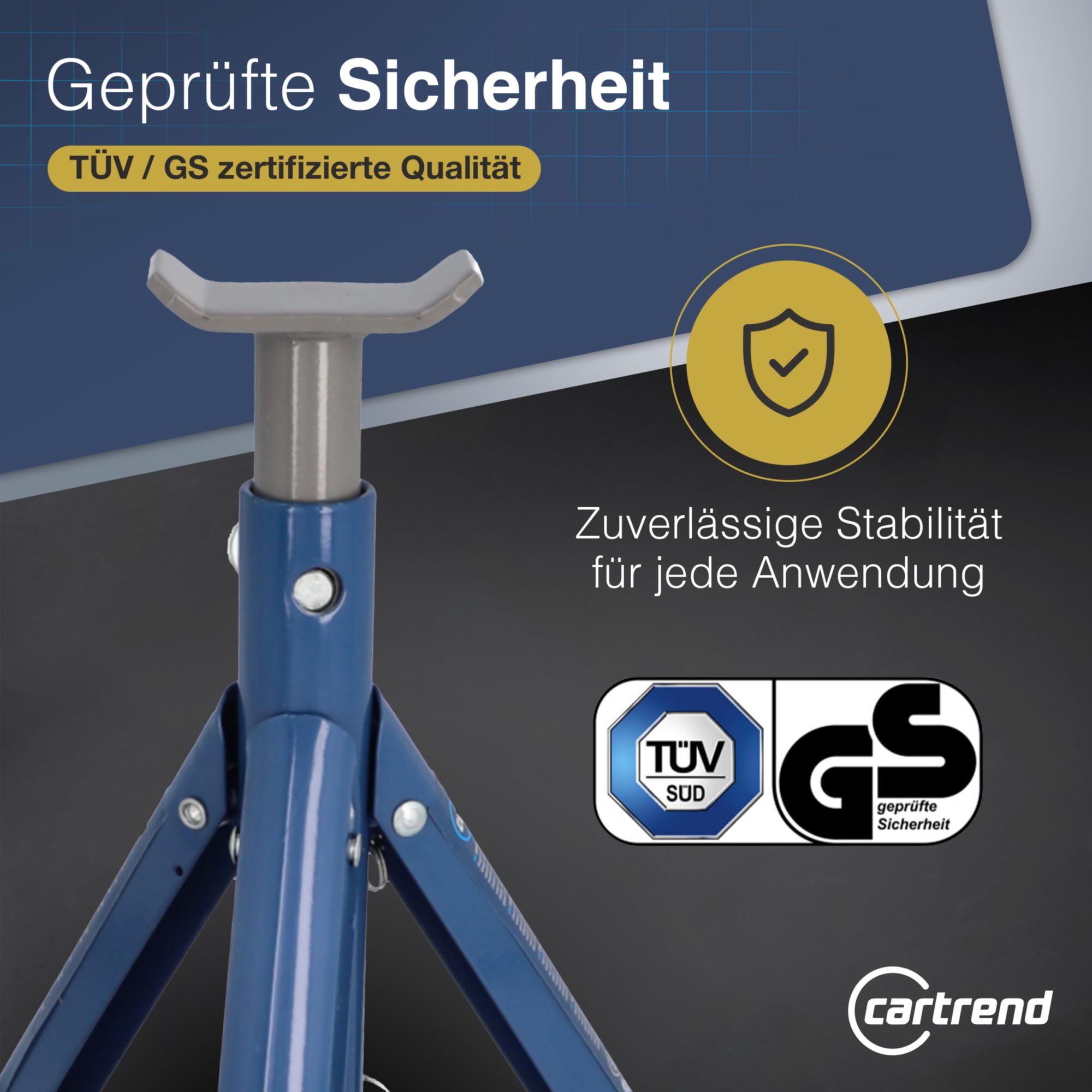 Cartrend 50290 Stojak Warsztatowy, Niebieski, ‎28,5 x 10 x 10 cm; 1,8 kg