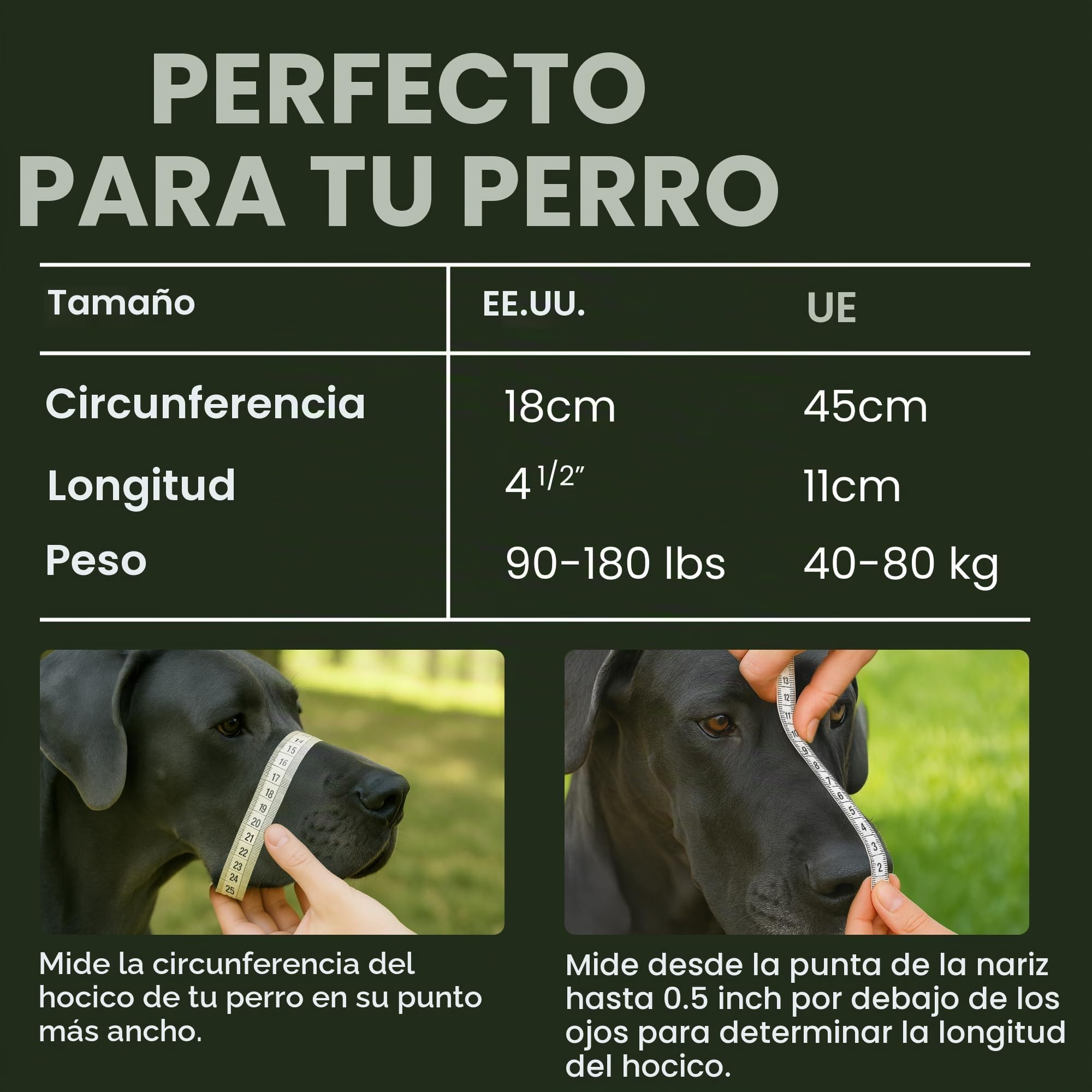 BronzeDog Bozal de Metal para Perro, Cesta de Alambre, máscara Transpirable con Correas de Cuero Ajustables, bozales para Perros extragrandes (XL)