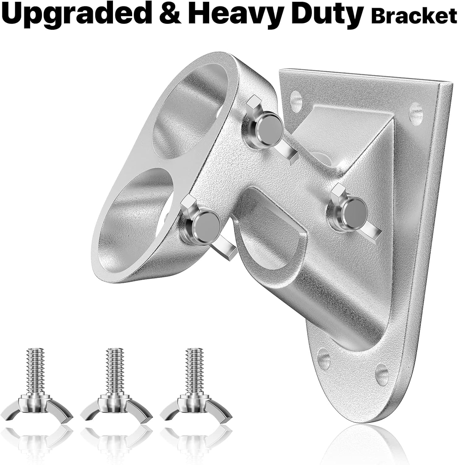 Flag Pole, Silver Flag Poles for 3x5 Flags Outdoor,Stainless Steel Flag Poles for Outside House, 5 FT Flagpole Kit and Wall Mount Holder Bracket, No Tangle Ring Clips, Garden Yard Porch Flagpoles