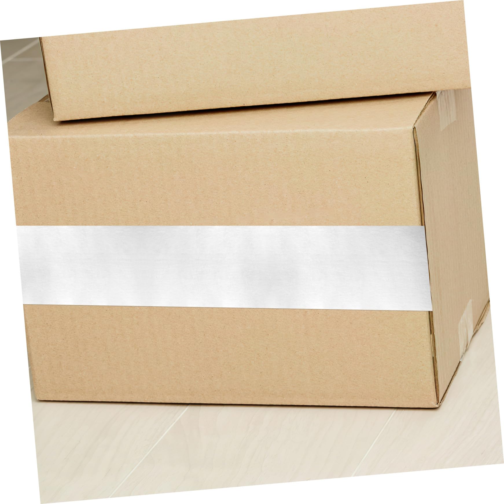 UKCOCO 2rotoli Nastro Bianco Resistente Per Nastro Spedizione Per Scatole Spedizione Bianco
