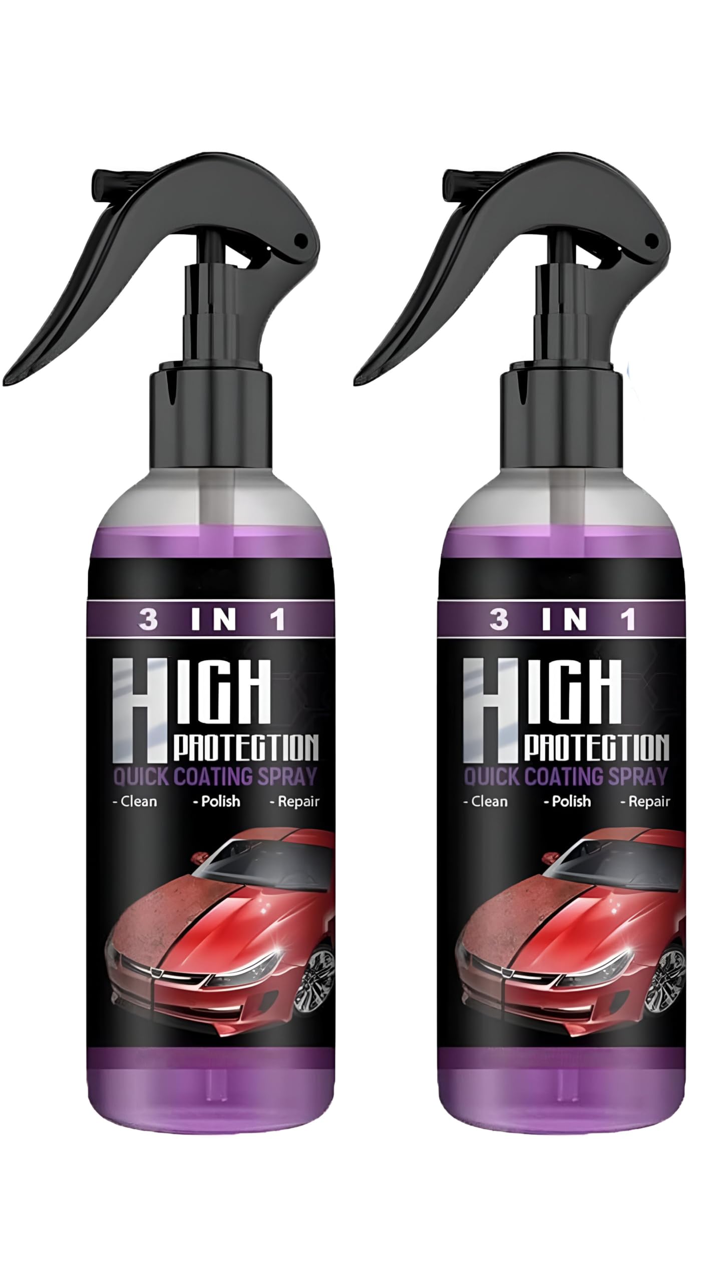 3 In 1 High Protection Fast Car Ceramic Coating Spray, Plastic Parts Refurbisher, Fast Fine Scratch Repair, Car Scratch Repair Spray, 200Ml, Pack Of 2-image-21