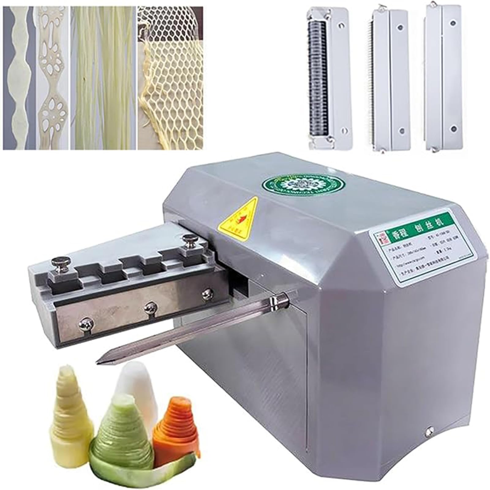 CWCQGH Vegetable Spiral Slicer & Shredder - Versatile Cutter for Salads, Grilling, and Meal Prep