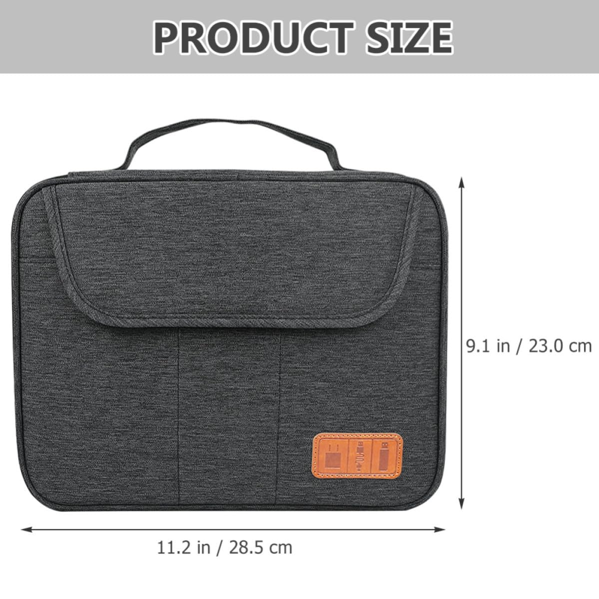 OSALADI Borsa Organizer per Cavi da Viaggio Grande Capacità in Poliestere Doppio Strato e Tasche per Cellulare per Viaggi