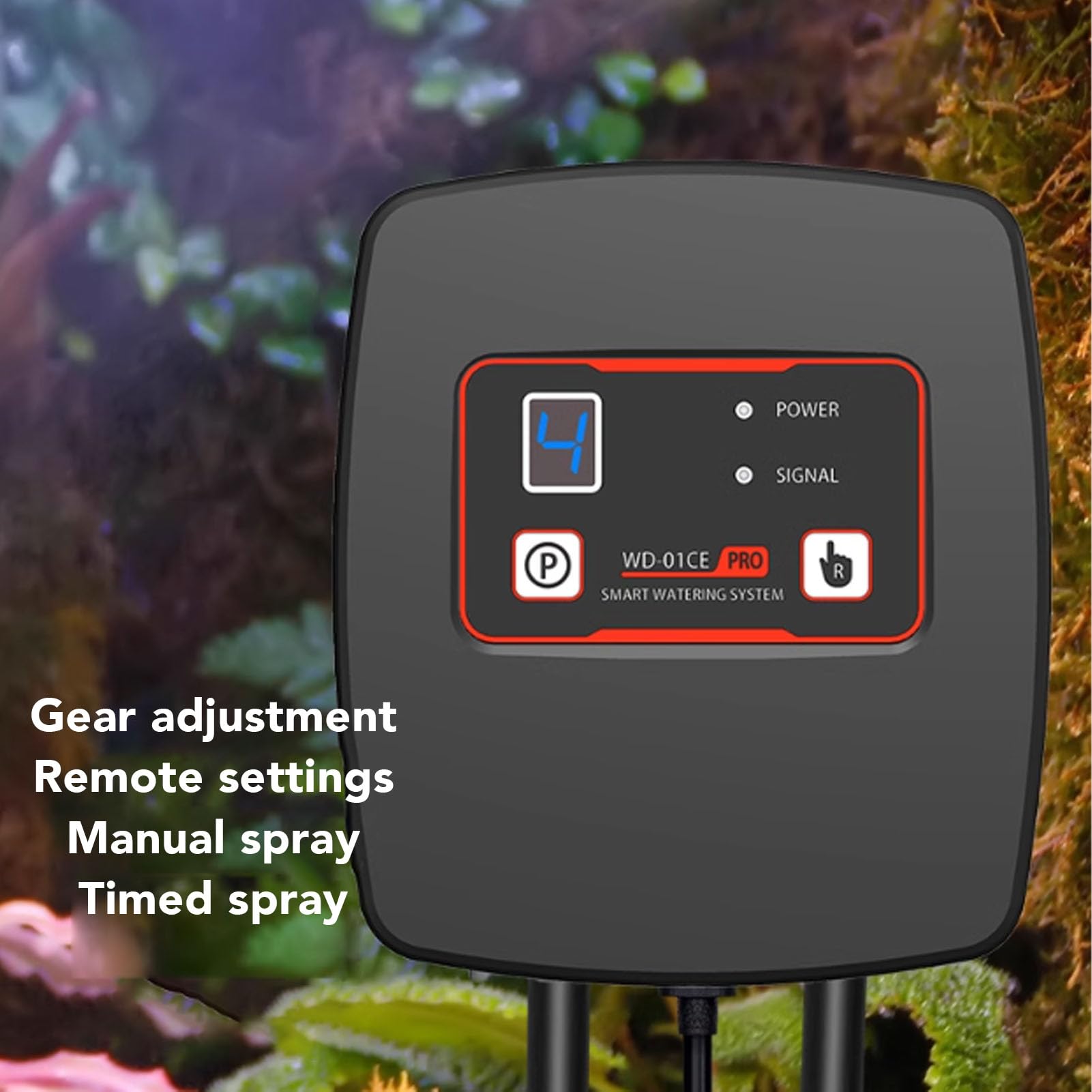 Reptile Mister Automático con Temporizador | Kit de Pulverización de Boquillas de Nebulización Ajustables de 360° | Pulverizador Automático para Tanque Vivarium | de Nebulización