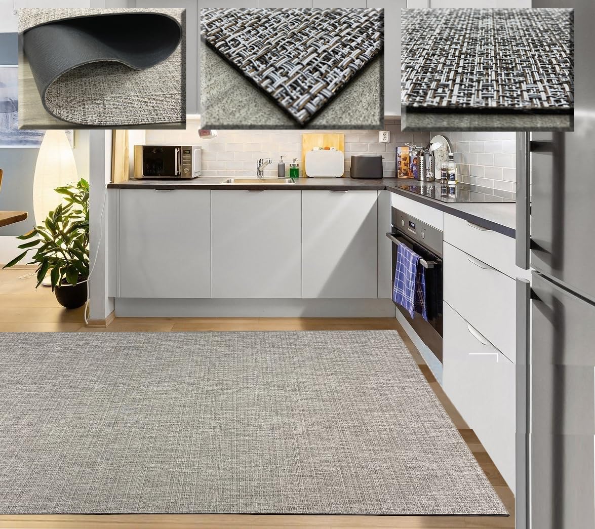 Tadi & Imperio1979 Zjxsneh Tapis en Vinyle tissé - Tapis Vinyle - Tapis extérieur - Tapis de Cuisine - Tapis Vinyle Cuisine - Tapis de Salon - Tapis d'entrée