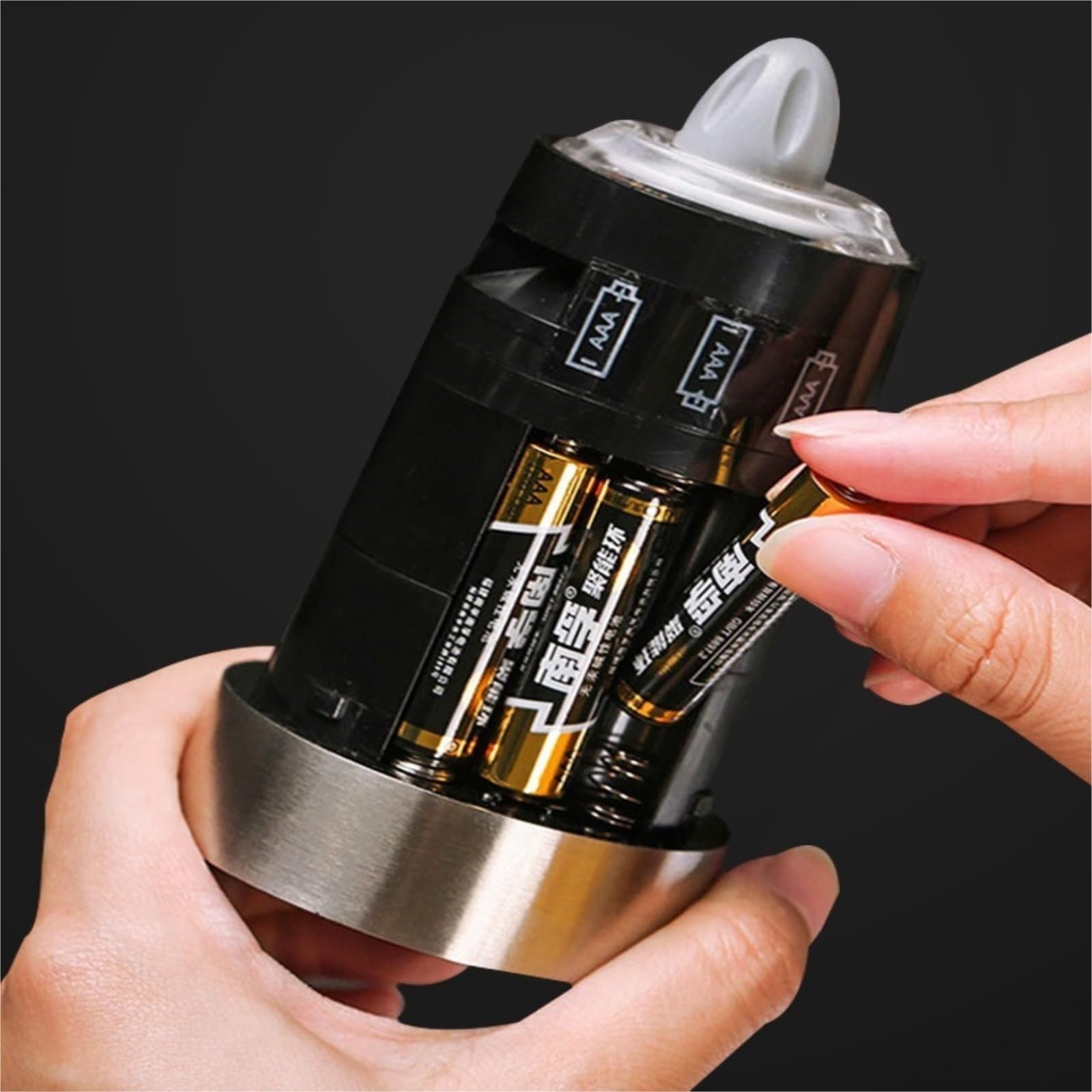 Młynek Do Przypraw Pieprzu Elektryczny Młynek Do Pieprzu Soli Pepper Led Light Spice Młynki Ziarna Mielenie Porcelany Do Różnych Przypraw(1pcs)