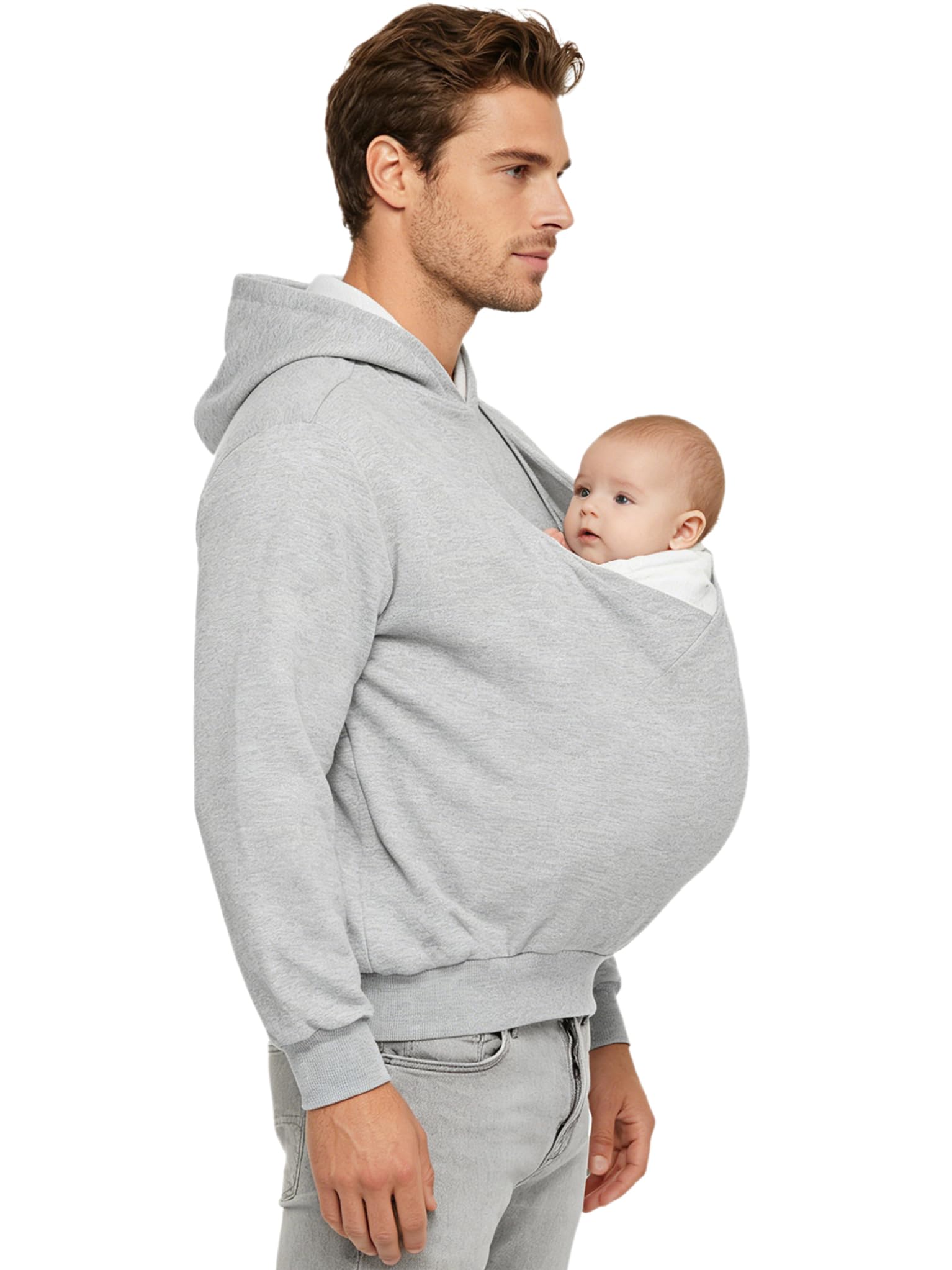 TTAO Sweat Uomo Felpe Uomo con Cappuccio Felpa in papà E Bambino Felpa papà in Attesa Maglione Portabambini Giacca Estiva Calcio
