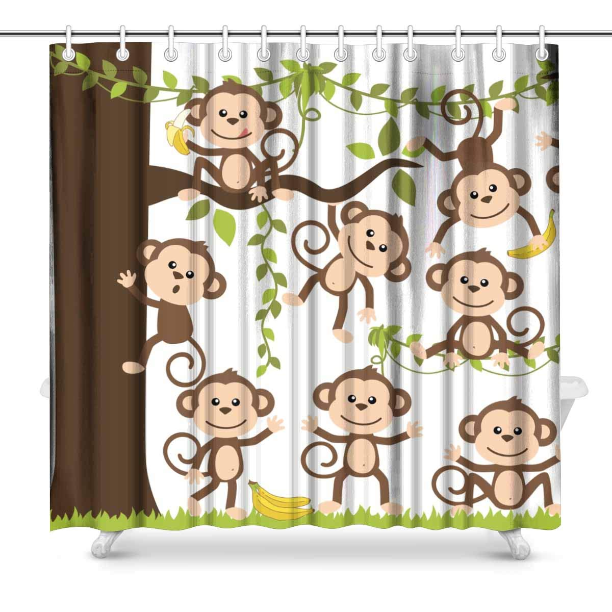 Monkey Shower Curtains Curtains & Drapes