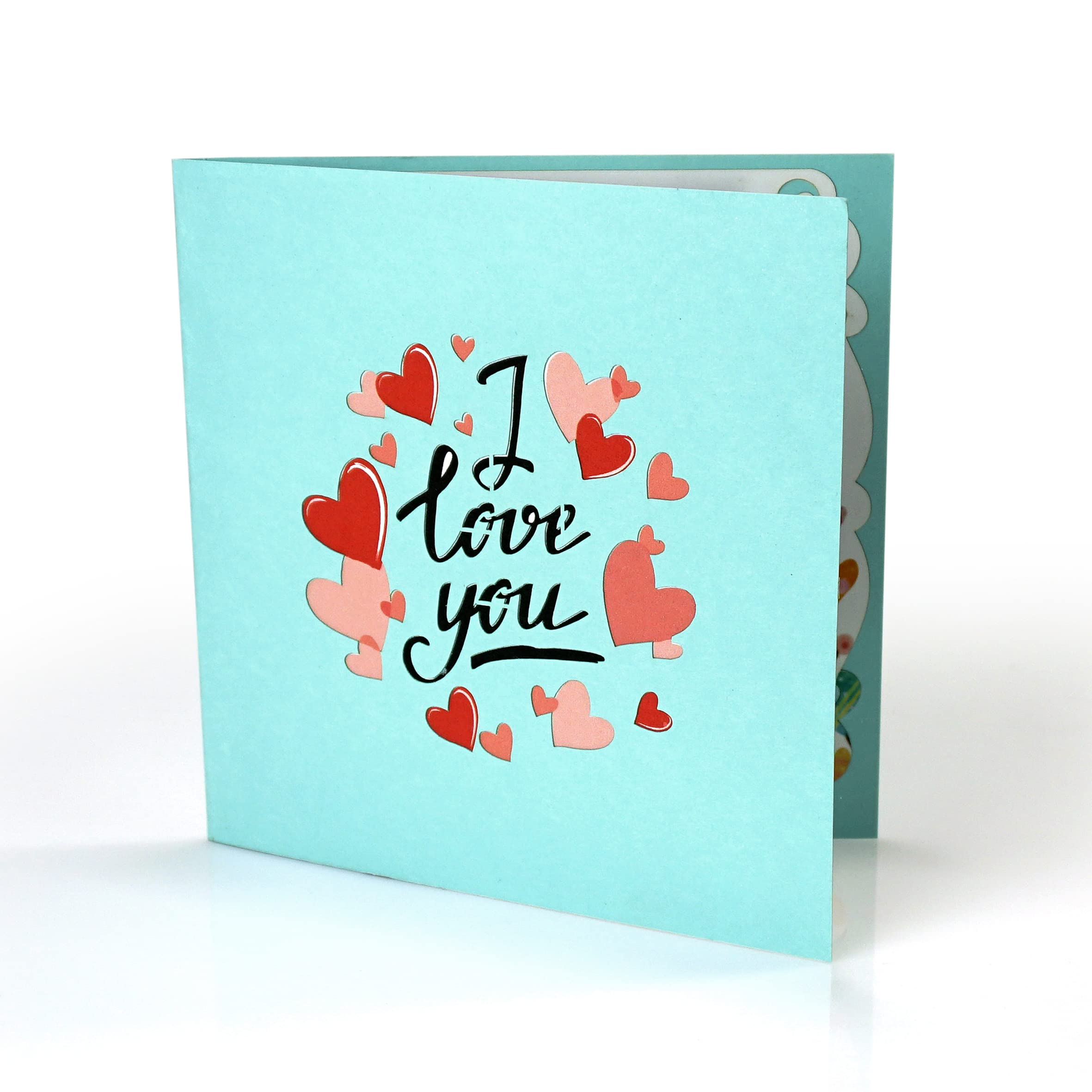 Love Van couple travelling Pop Up 3D Card. Romantic valentines greeting card for Her,Girlfriend,Wife,Him,Boyfriend,Husband. 15cmx15cm - Image 4