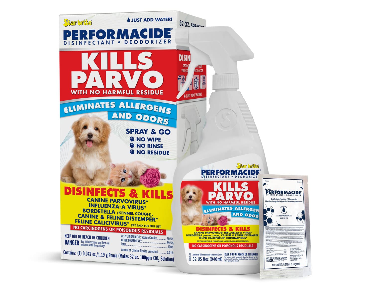 STAR BRITE PERFORMACIDE NoRinse Disinfectant Deodorizer