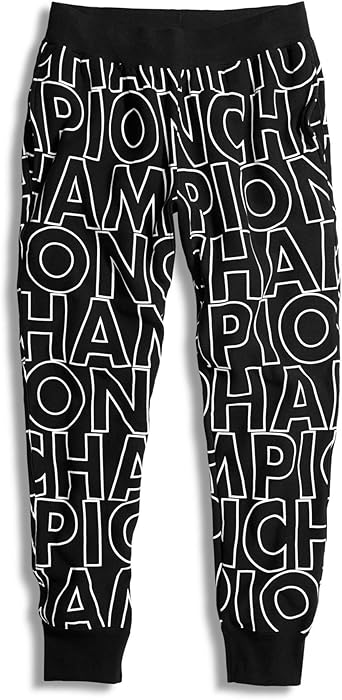 champion aop script reverse weave jogger