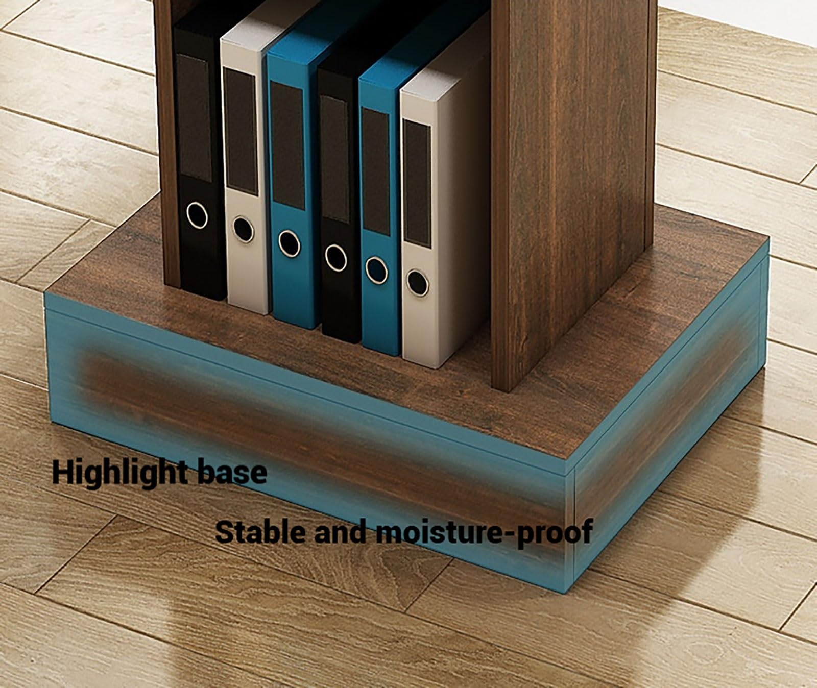 Générique Pupitre Portable en Bois avec Base Lourde pour présentations, conférences, événements Scolaires et Professionnels, Design élégant en chêne Sauvage pour Un Usage