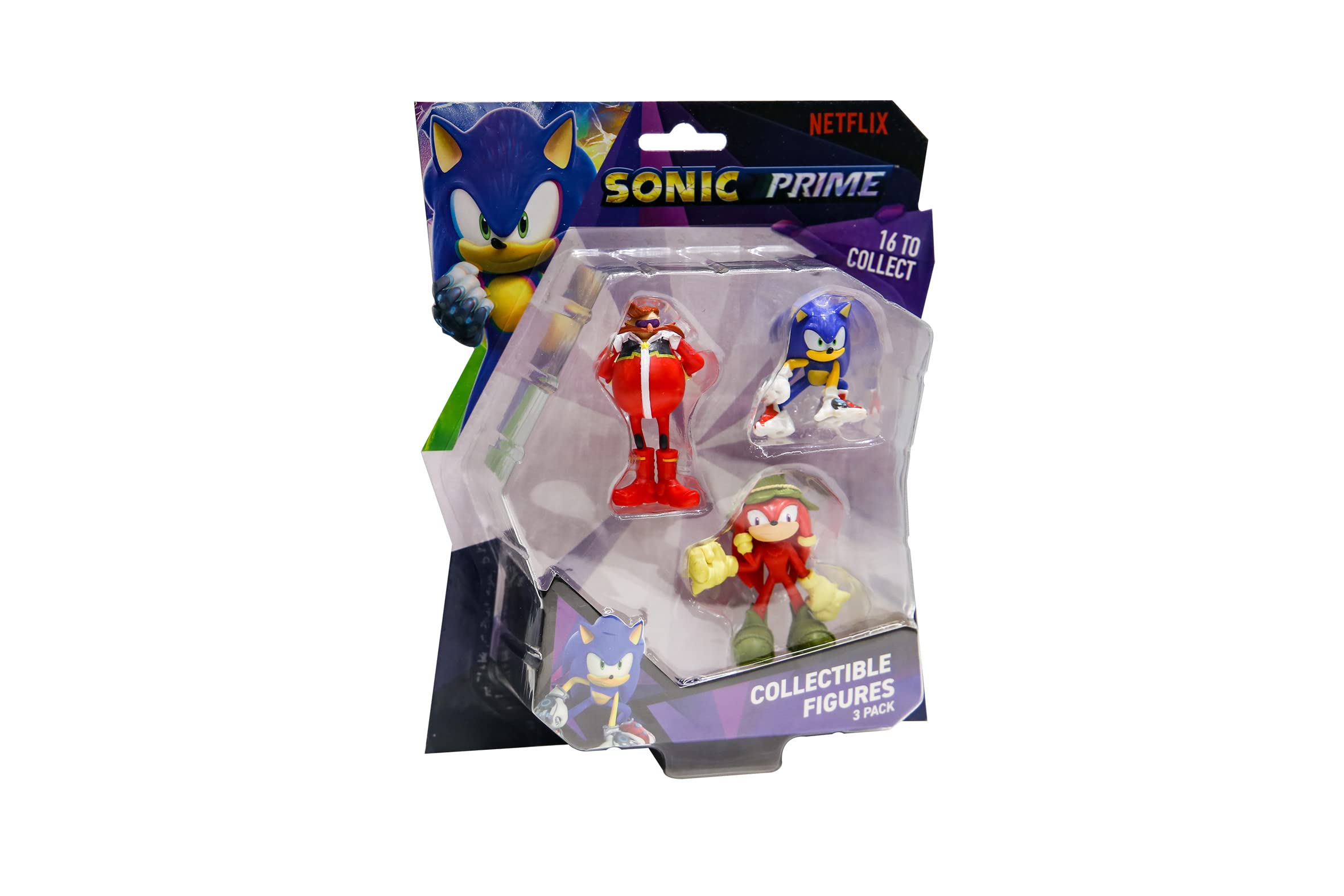 BANDAISonic Prime Collectable Figures 3 Pack Set 4 | 3 6.5cm Sonic Toys Make Great Gaming Merchandise For Adults And Kids, assorted model