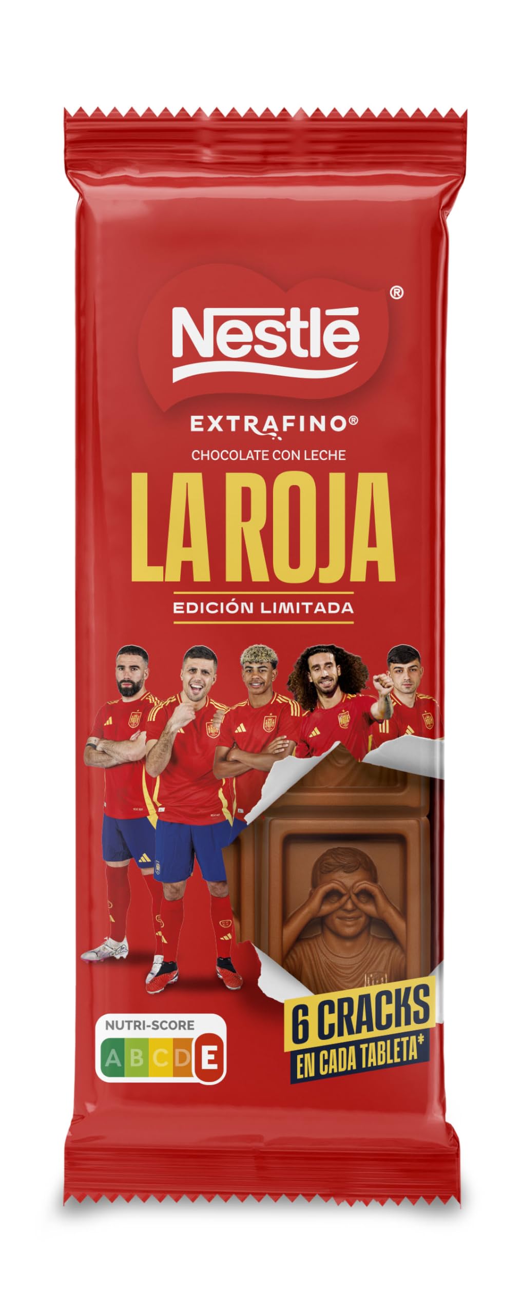 Edición Limitada LA ROJA Nestlé Extrafino Tableta Chocolate 90g (20 unidades)