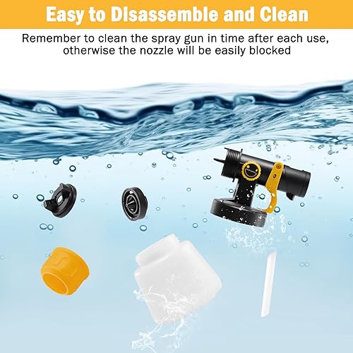 Miniatura 6 de Pulverizador de pintura inalámbrico para Dewalt 20 V MAX Batería Airless Electric HVLP Pistola de pintura en aerosol Herramientas para pintura de