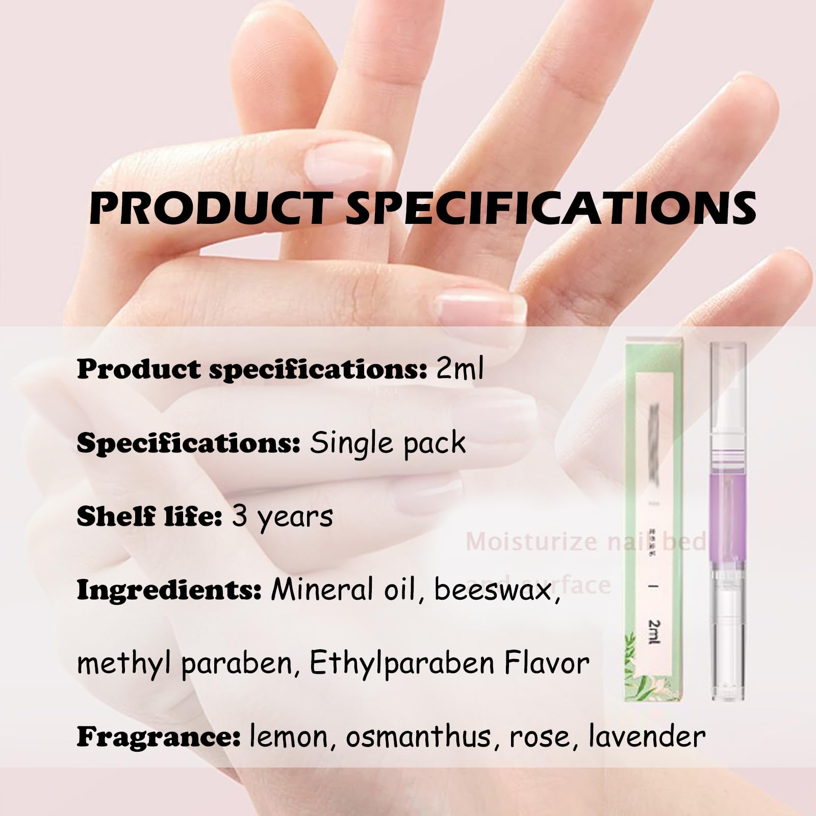 5 pezzi Anperio Nail Growth Pen, Cosmetics Stem Cell Nail Growth Pen, Nail Growth Oil Pen per idratare rafforzare illuminare, siero di olio per cuticole per rafforzare le unghie idratare (5 pezzi)