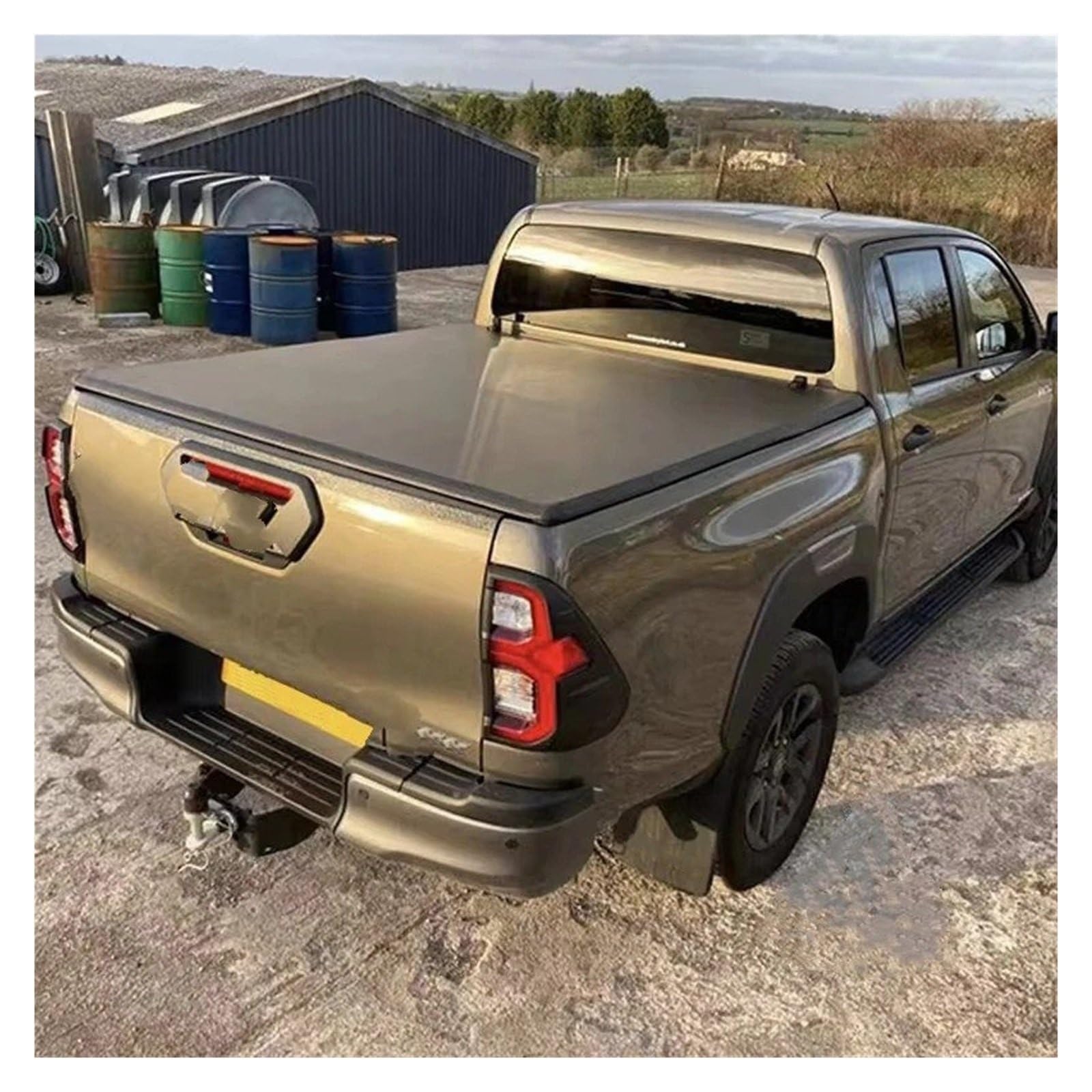Kofferraumabdeckung Laderaumabdeckung Rolldeckel-LKW-Bettabdeckungen Für Toyota Für Hilux, Weiches Vinyl, Dreifach Gefaltet, Laderaumabdeckung, Autozubehör