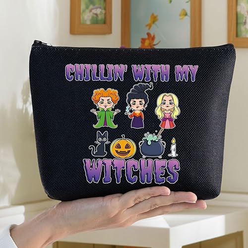 Miniatura 7 de BWWKTOP Sanderson Sisters - Bolsa de maquillaje para cosméticos de Winifred & Mary & Sarah, regalos para fanáticos de Chillin With My Witches, bolsa