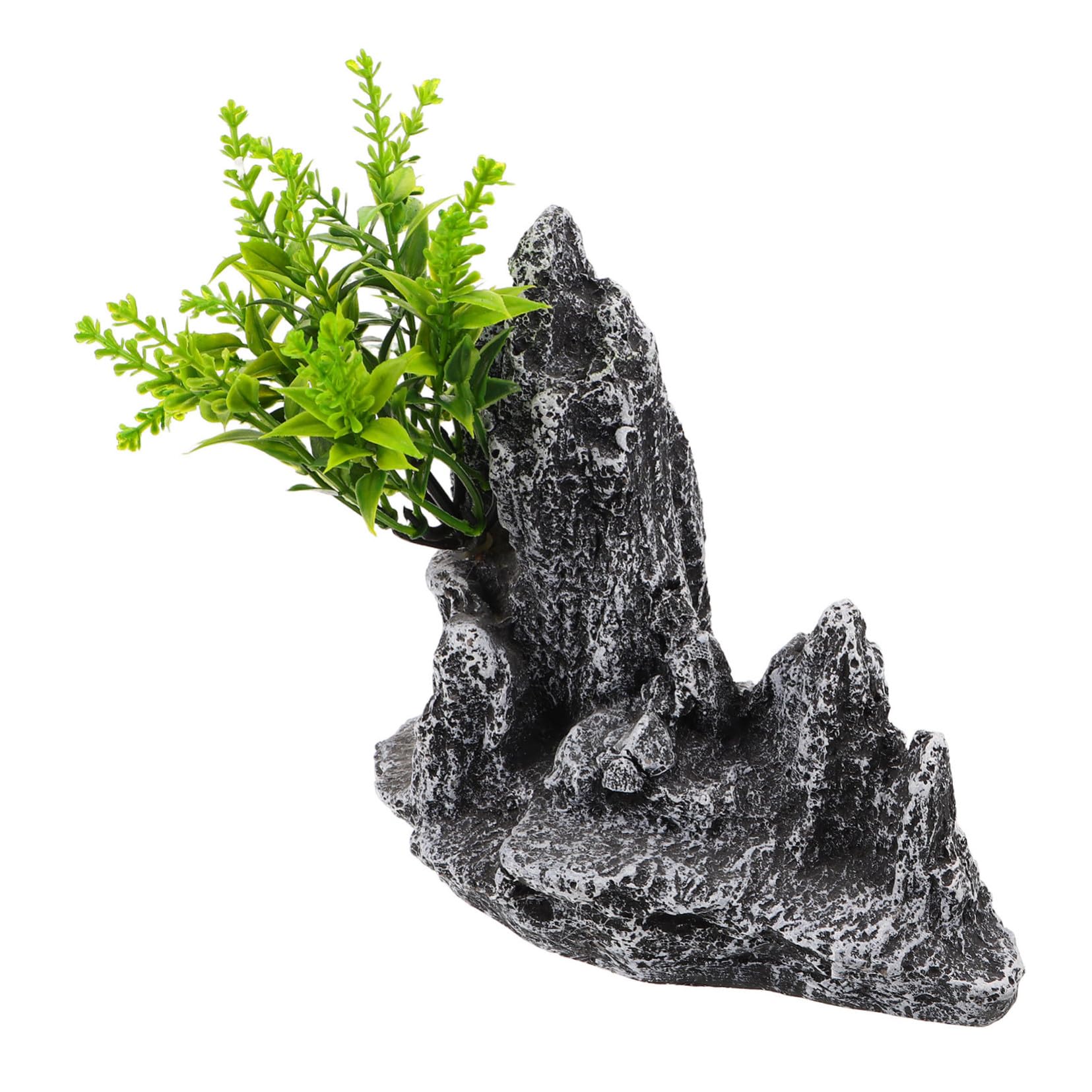 Piedra Montañosa Miniatura Simulación Realista para Paisaje Pecera Adorno Bonsái y Refugio Peces