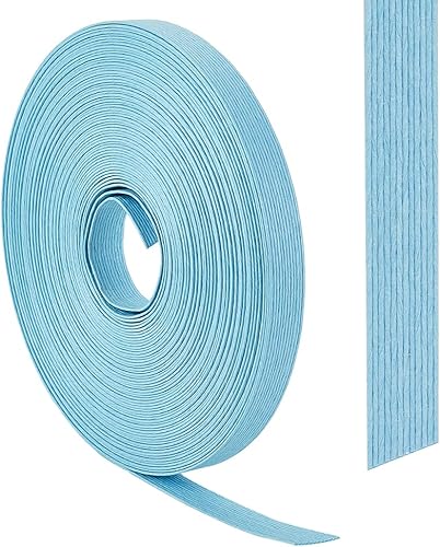 OLYCRAFT Bastón de tejido de papel de 21.9 yardas, bastón de tejido de papel plano fino hecho a mano de 35 pulgadas, tiras anchas de bobina plana