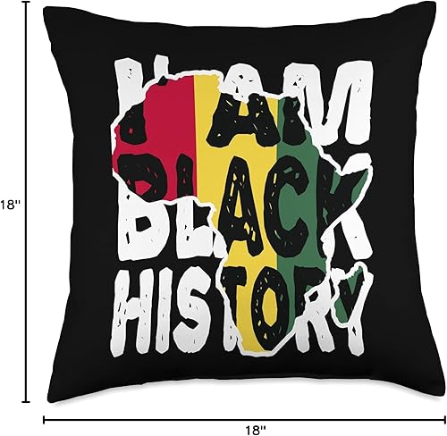 Miniatura 4 de African American Pride Black for Boys and Girls I'am Black History Month Pride African American Freedom - Almohada de 18 x 18 pulgadas, multicolor