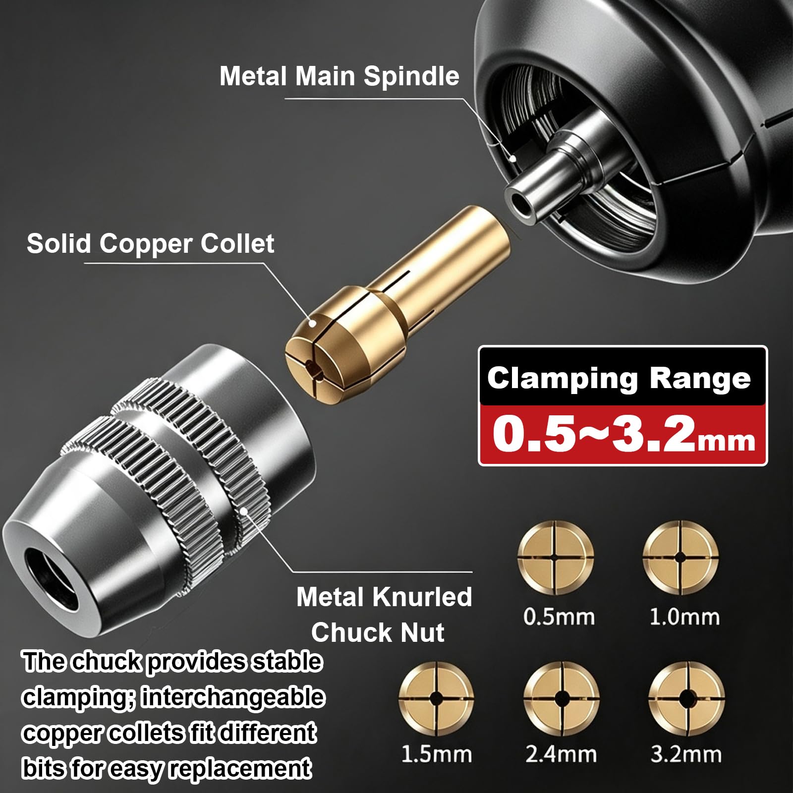 Penna Incisore Senza Cavo con Ventole Circolari Dissipanti | Utensile Manuale Mini per Legno, Giada, Metallo