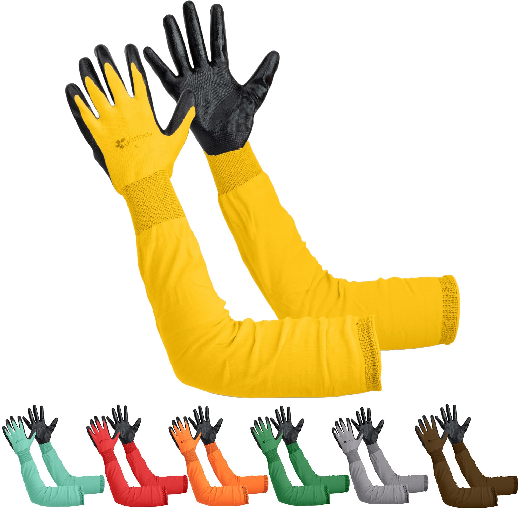 Long Sleeve Gardening Gloves Women and Men - Long Cuff Garden Gloves, Multipurpose Heavy Duty Outdoor and Indoor