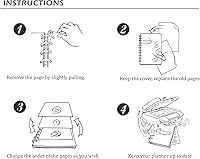 Vista 4 de Planificador de tamaño A5 para seguimiento de compras en línea, tamaño A5, insertos de seguimiento de compras en línea para Kate Spade A5, Louis