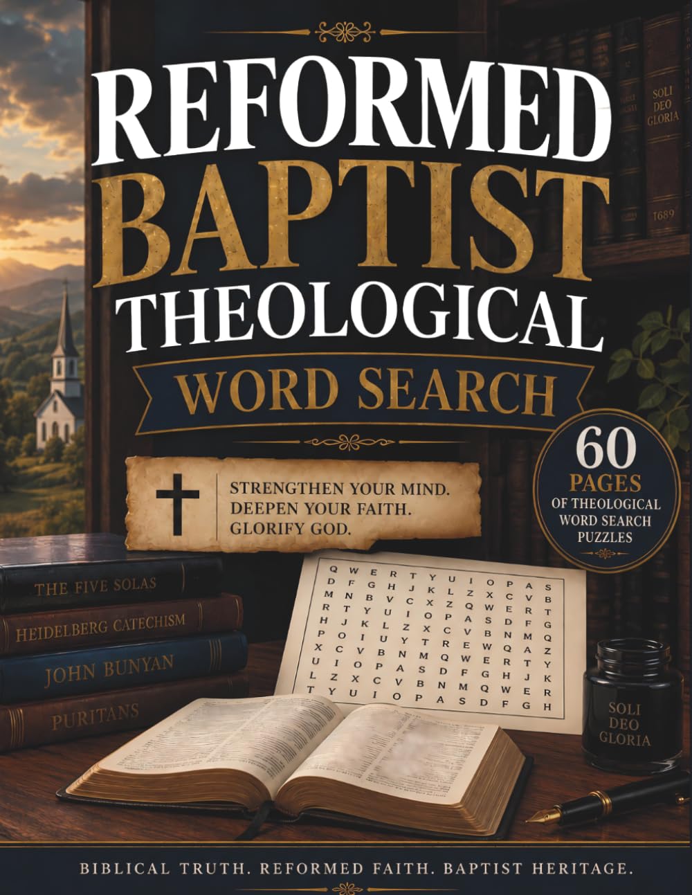 Reformed Baptist Theology Word Search Book: 60 Page Word Search Puzzle on Bible Doctrine, Church History, and Reformed Theology