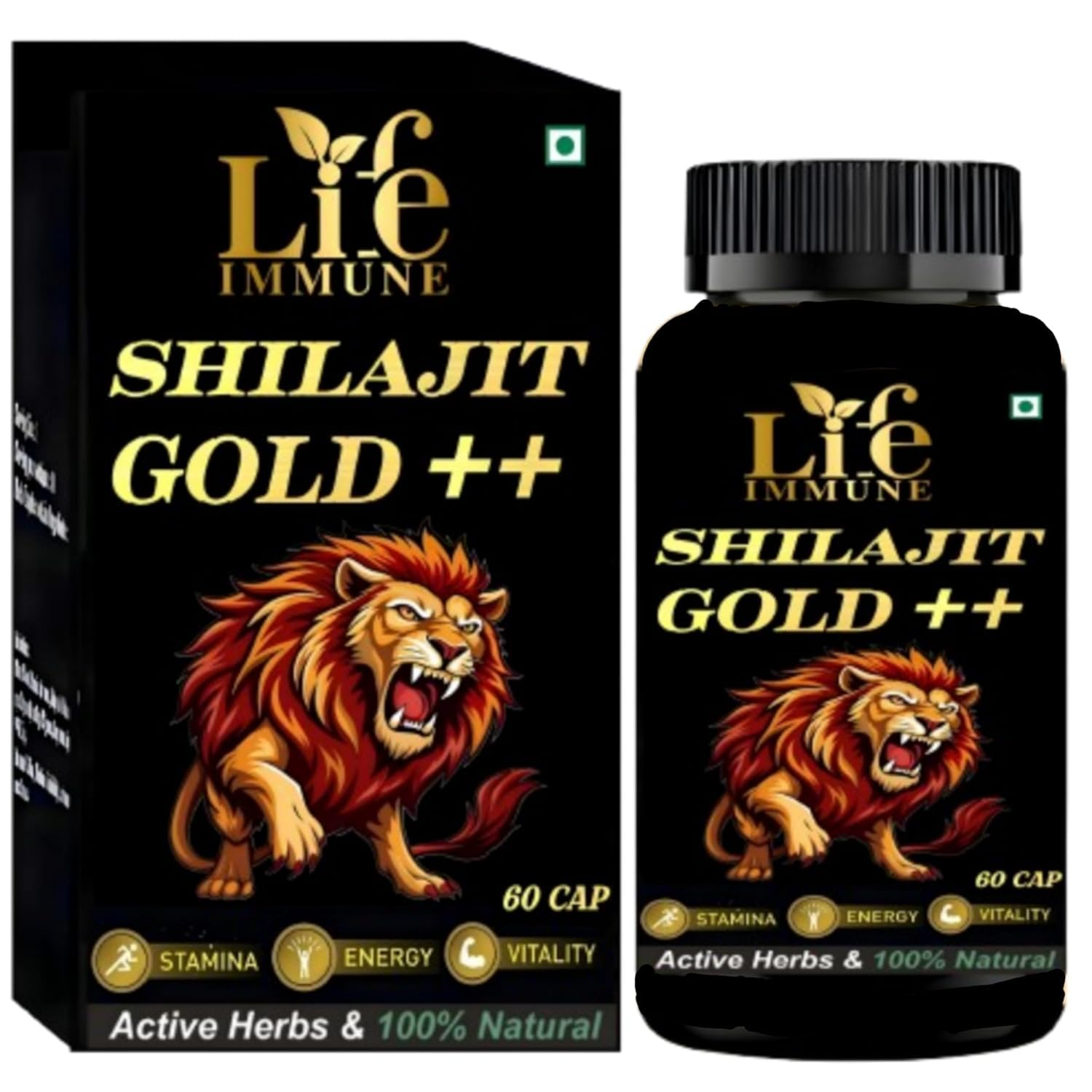 Shilajit Gold++ – Natural Herbal Supplement for Stamina, Energy, and Vitality | 60 Capsules | Boosts Immunity and Overall Health-image-35