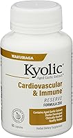 Vista 4 de Kyolic Extracto de ajo añejado Fórmula 200, Cardiovascular e Inmune*, Reserva, 60 Cápsulas