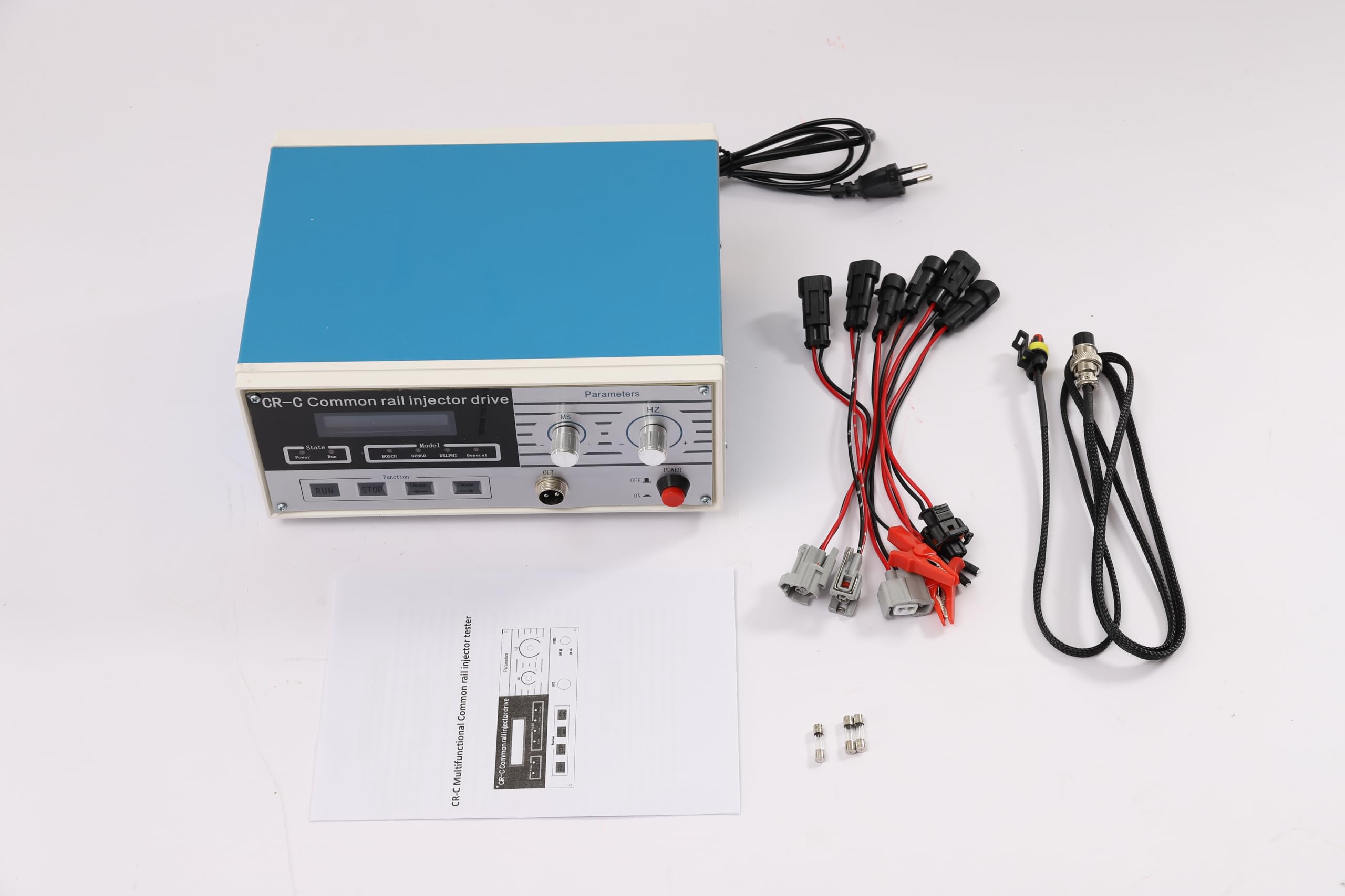 Kit de prueba de inyectores de carril común CR-C, temperatura de trabajo: -25-30 ℃, máquina de prueba de inyector diésel, un probador para probar y reparar inyectores automotrices