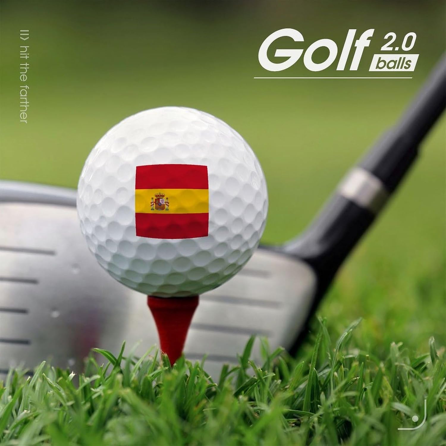 Flag of Spain Standard Golf Balls Performance Golf Distance Ball Gift for Golfers