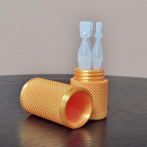 Miniatura 3 de Znet3D Soporte para viales y estuche de transporte de viaje, sostiene de forma segura tres (3) viales de un solo uso, tapa de rosca, patrón