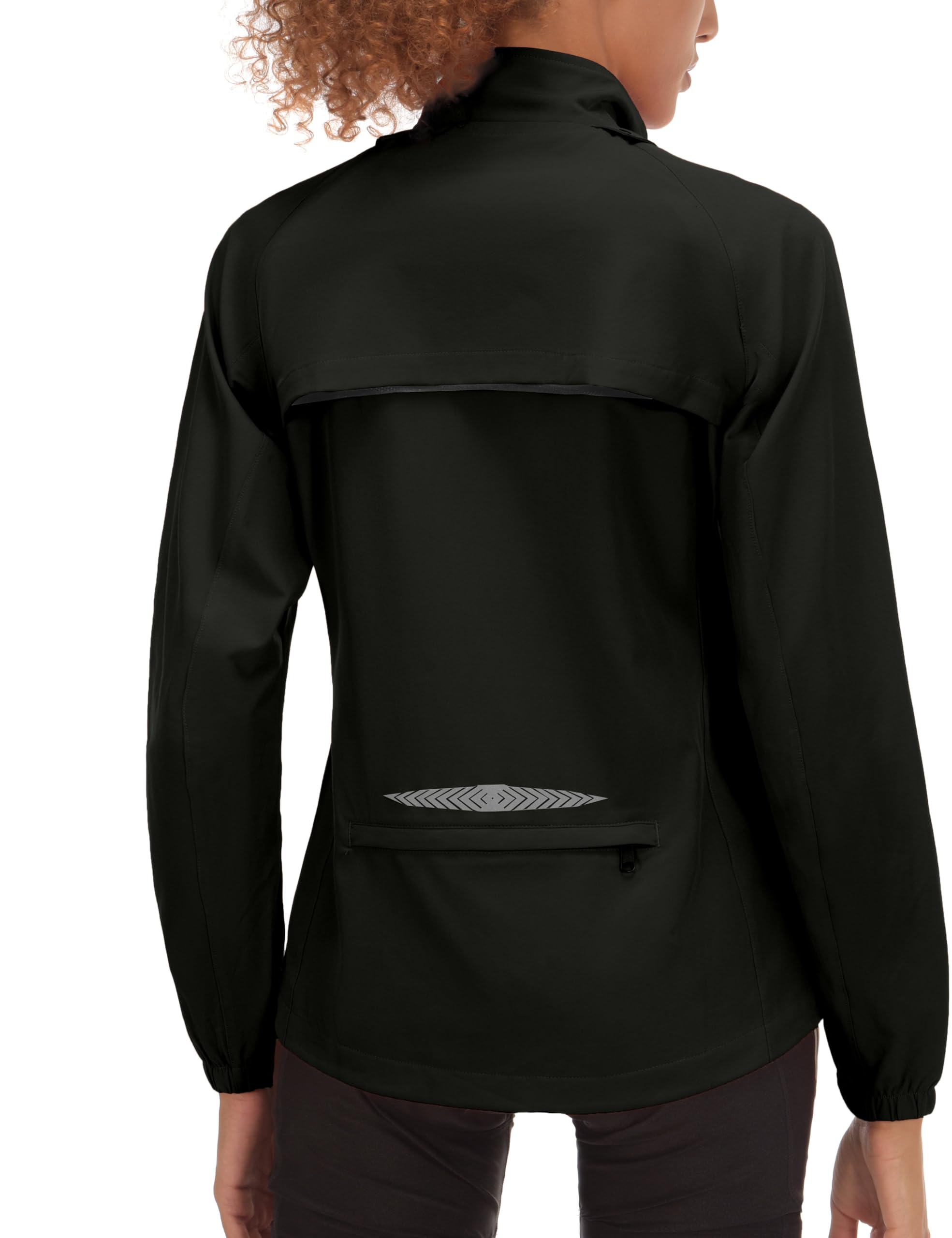 Veste Cyclisme Femme Little Donkey Andy - Imperméable Et Coupe-Vent - Ultralégère Et Pliable - Capuche - Noir