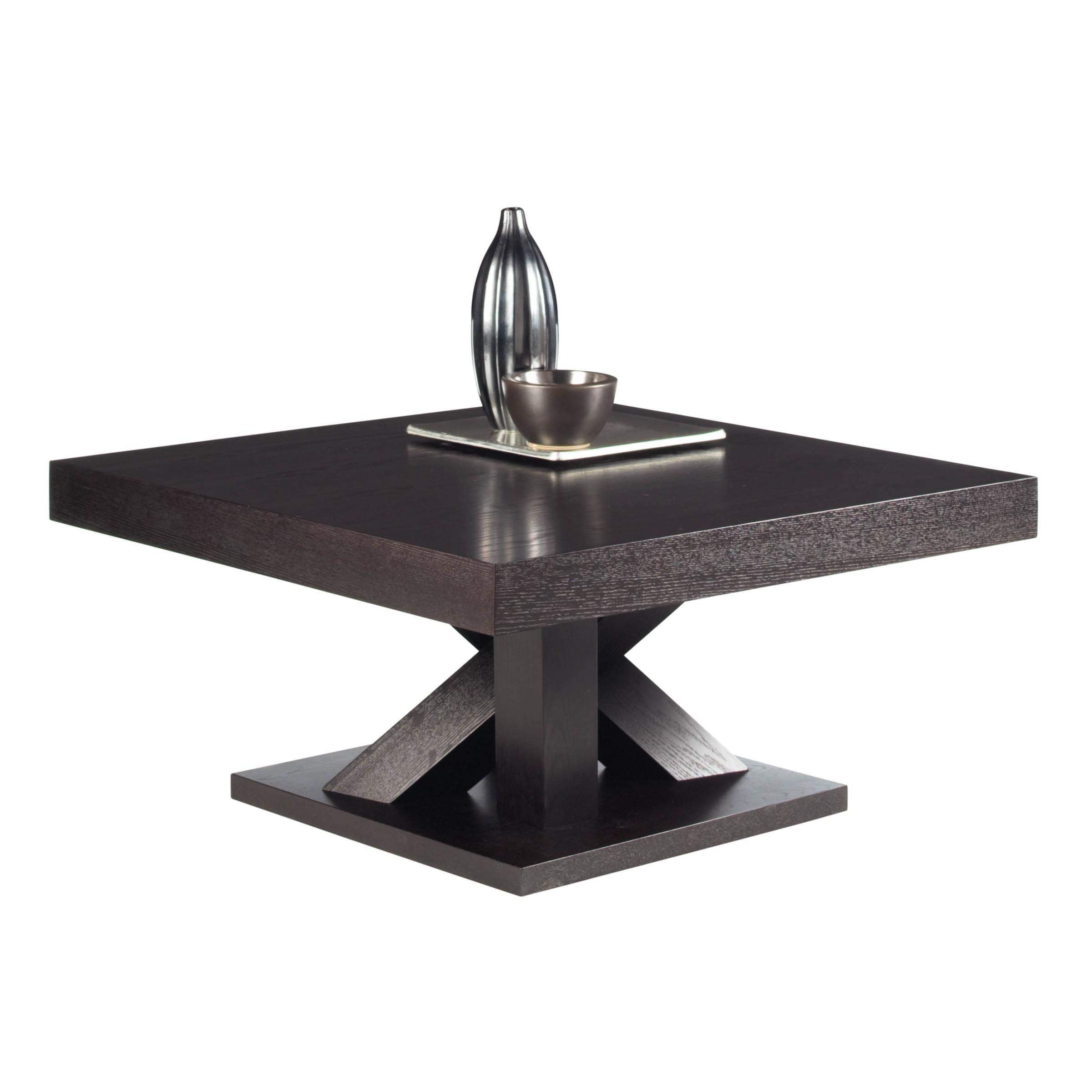 Sunpan Madero Square Oak Coffee Table Espresso