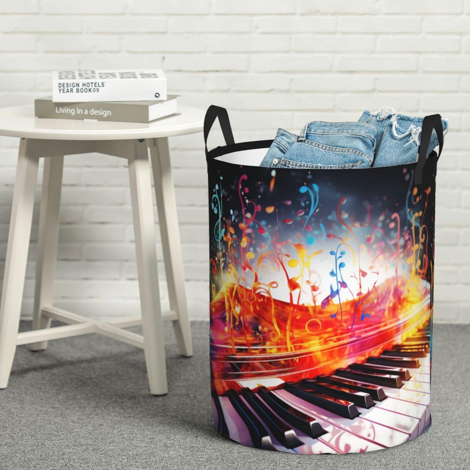 Panier à linge imperméable pliable grand format pour vêtements et notes de musique