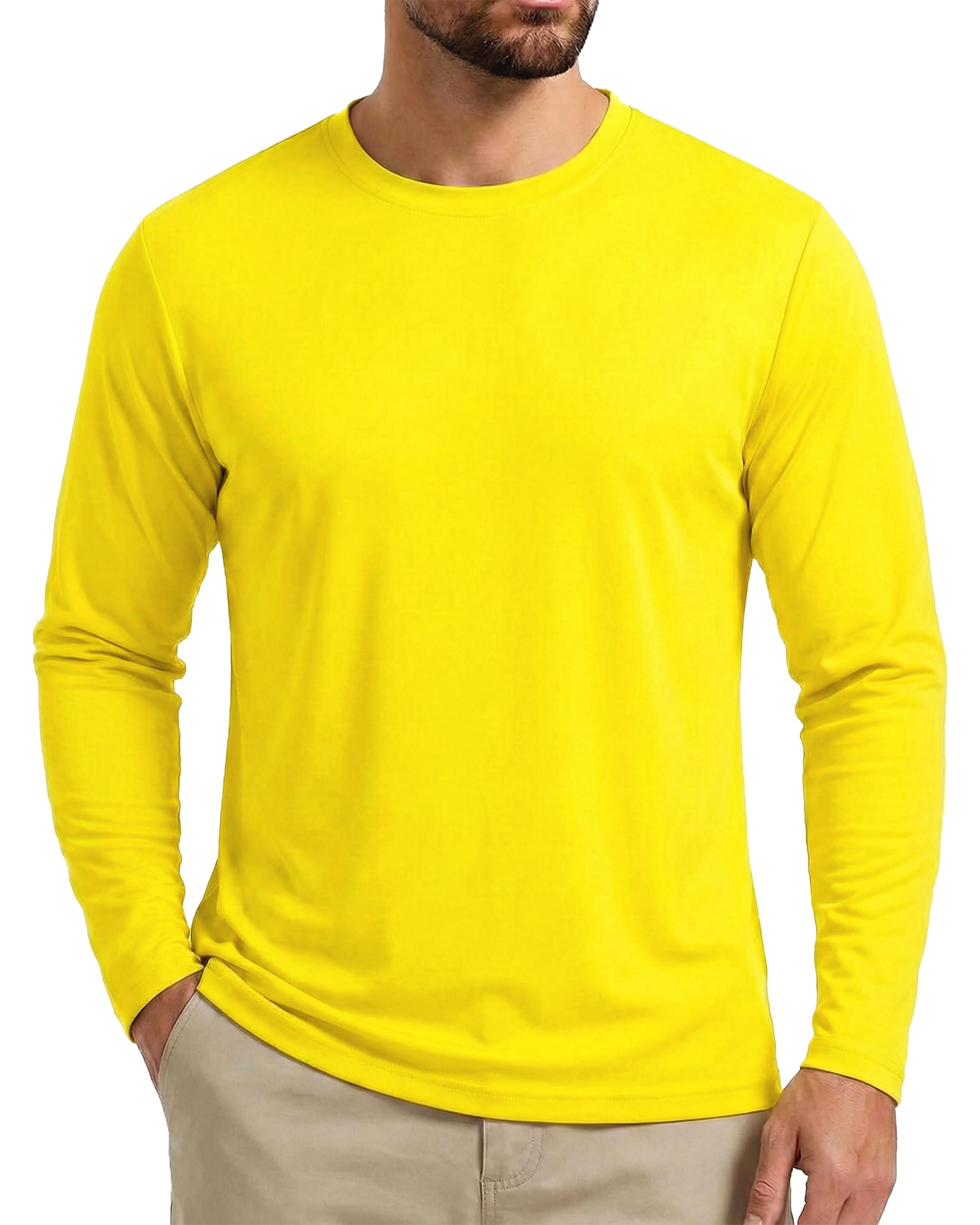 Boladeci Men's UPF 80+ Sun Shirts Long Sleeve Lightweight UV Protection SPF Shirts Rash Guard Swim T-Shirts