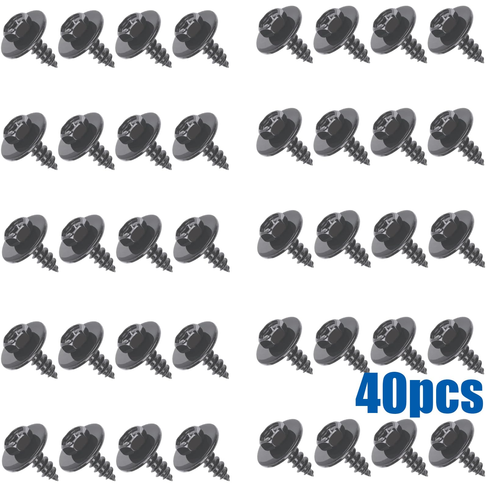 Amazon.com: OAUTOO 40pcs M6.5-2.5 x 19mm Bumper Cover Rocker Panel