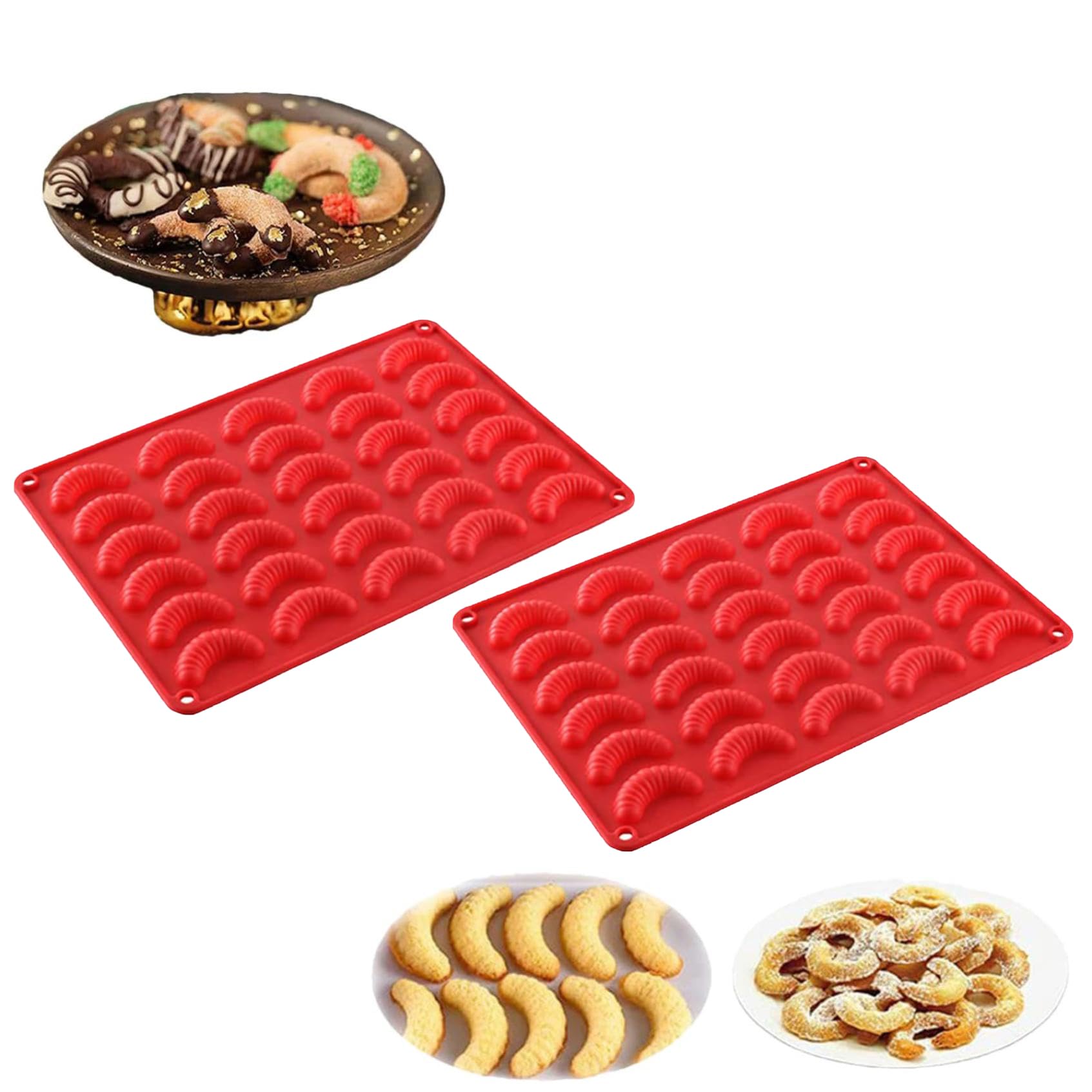 Set De 4 Moules à Baguette Moules De Cuisson En Silicone Pour La Cuisson De Baguettes,... | Bol