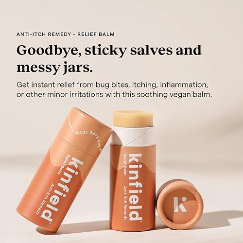Miniatura 4 de Kinfield Bálsamo de alivio - Bálsamo vegano calmante para picaduras de insectos - Cuidado de la piel libre de crueldad - 0.6 oz  18 g