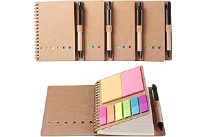 9 Pen Notebook with Sticky Pad