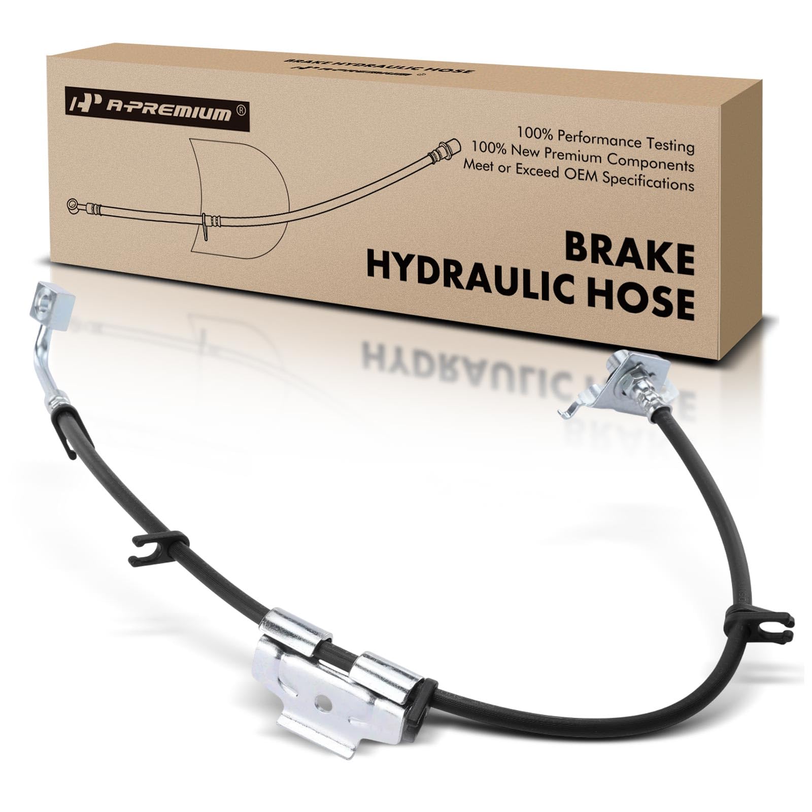 A-Premium Front Passenger Side Brake Hydraulic Hose Compatible with Ram and Dodge Models - Ram 2500/Ram 3500 2003-2010, 2500/3500 2011-2013
