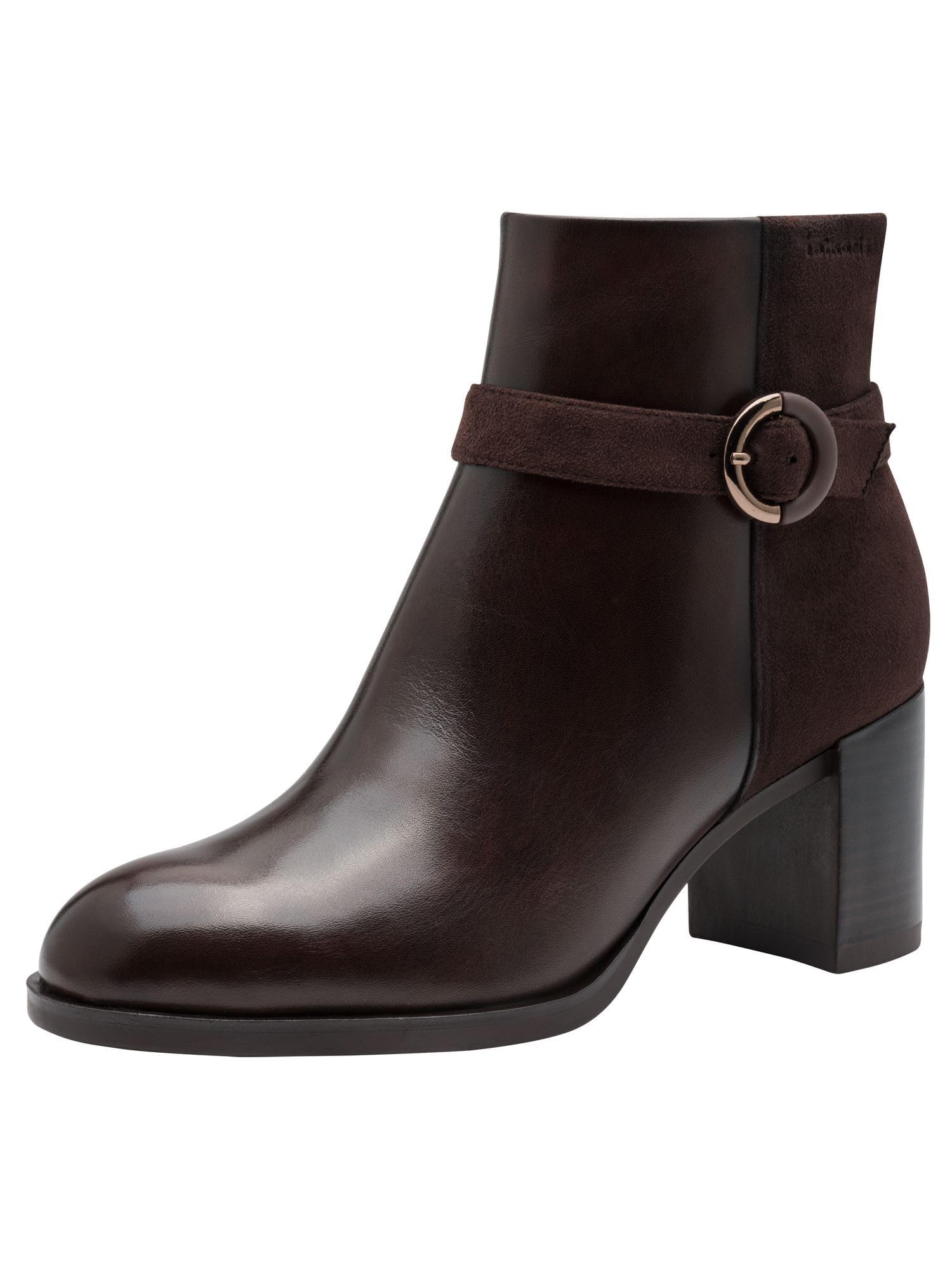 Tamaris Women's Damen Boot Heel 1-25363-45 Ankle, Mocha, 3.5 UK