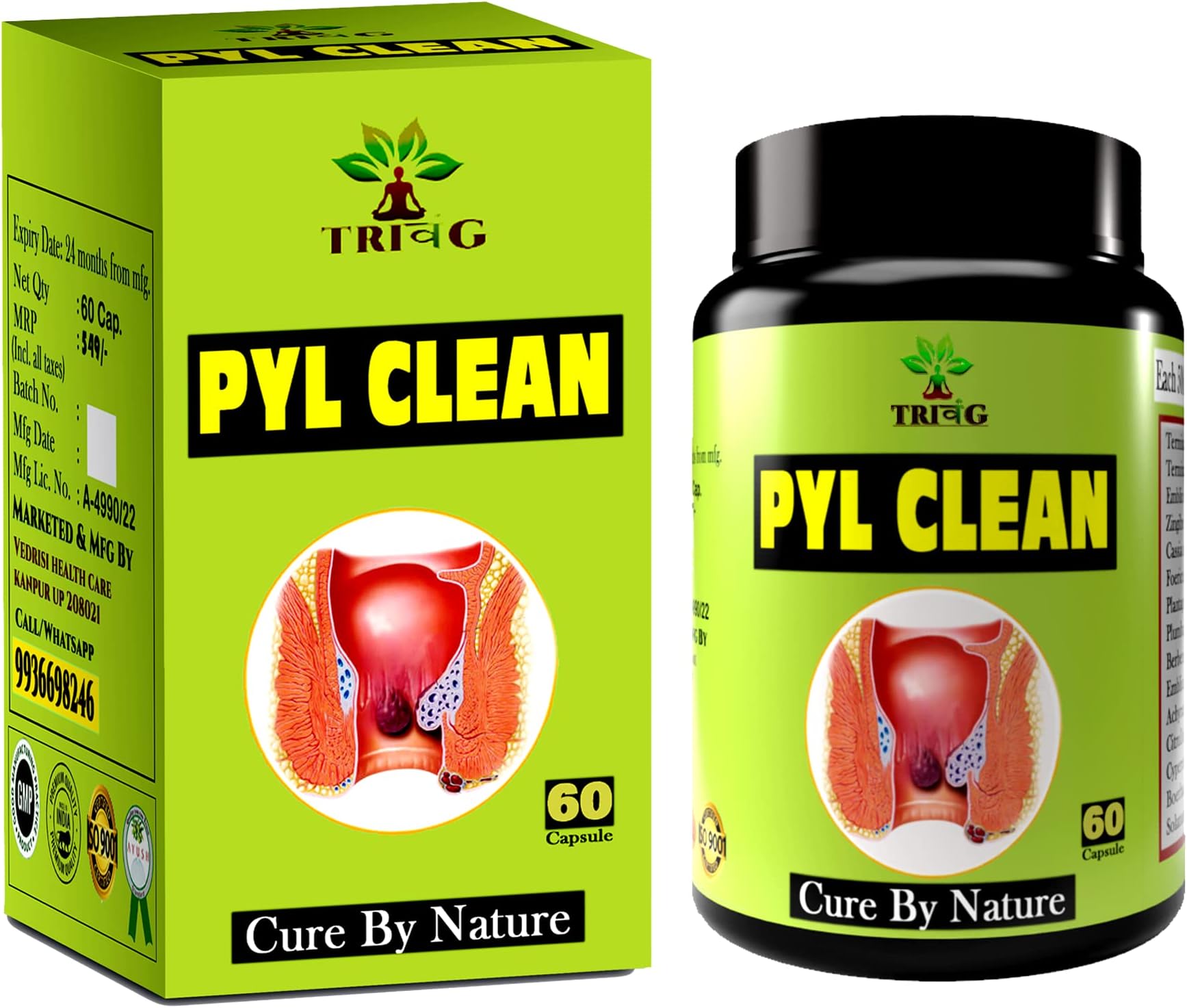 - Pyl Clean Capsules For Piles Problem (Bavasir)