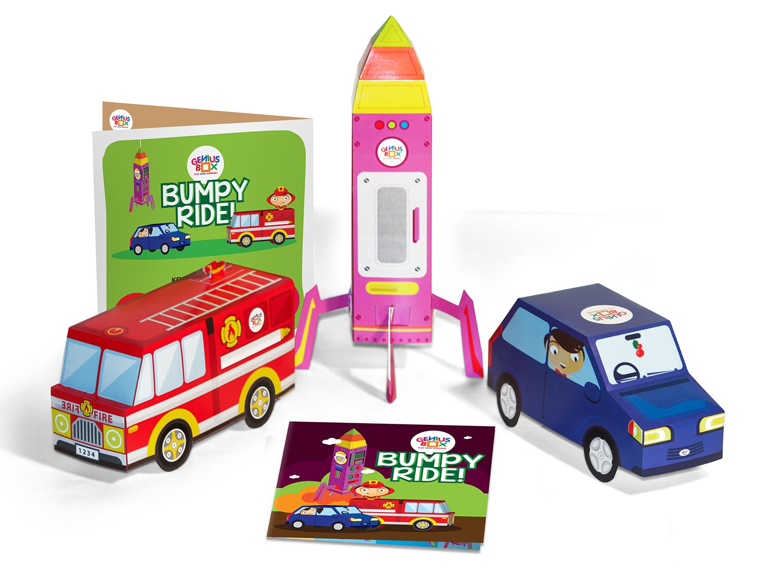 Genius Box - Play some Learning Transport Express Activity Kit,Paper,Multicolor (PLAK0016) 30 Activity Kit 3