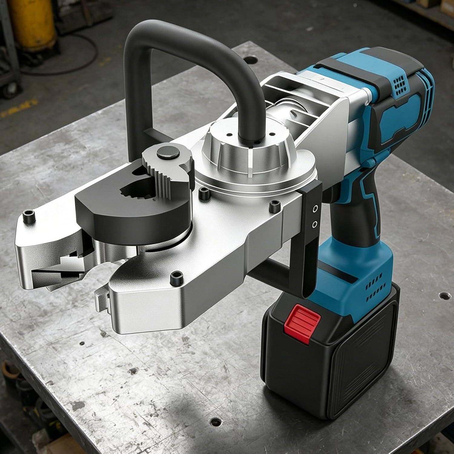 RoyceBee Cordless Rebar Threading Machine with 2×2000mAh Batteries